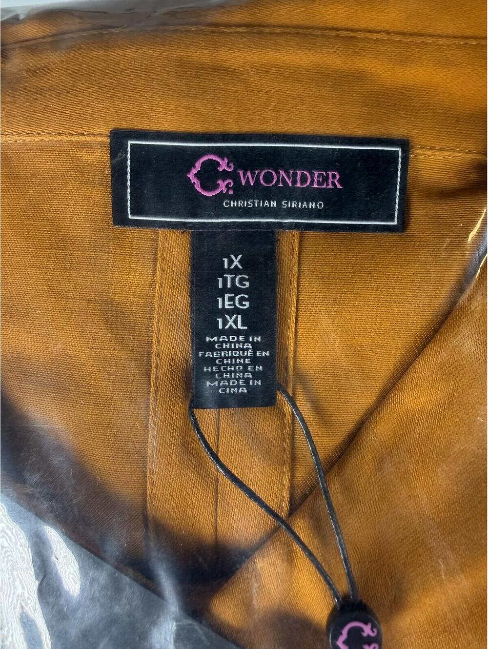 NWT C. Wonder Christian Siriano Honey Ginger Jacket Eyelet Hem Size 1X - Picture 7 of 7